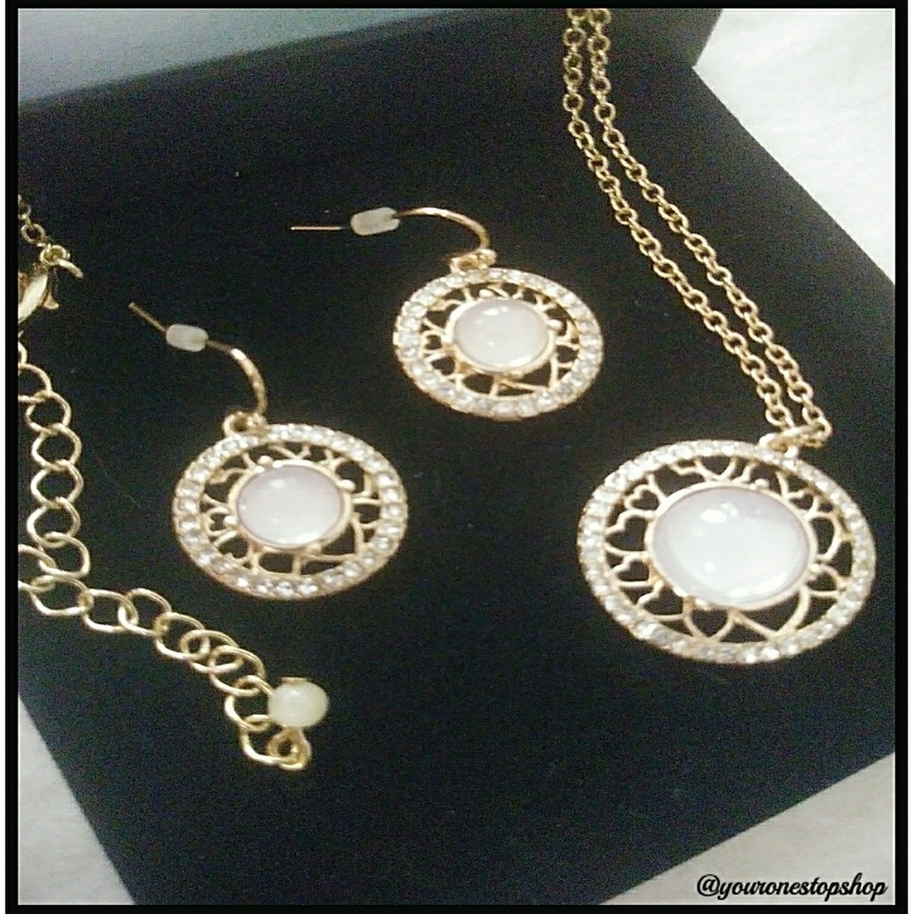 🆕2pc Earring& Necklace Set